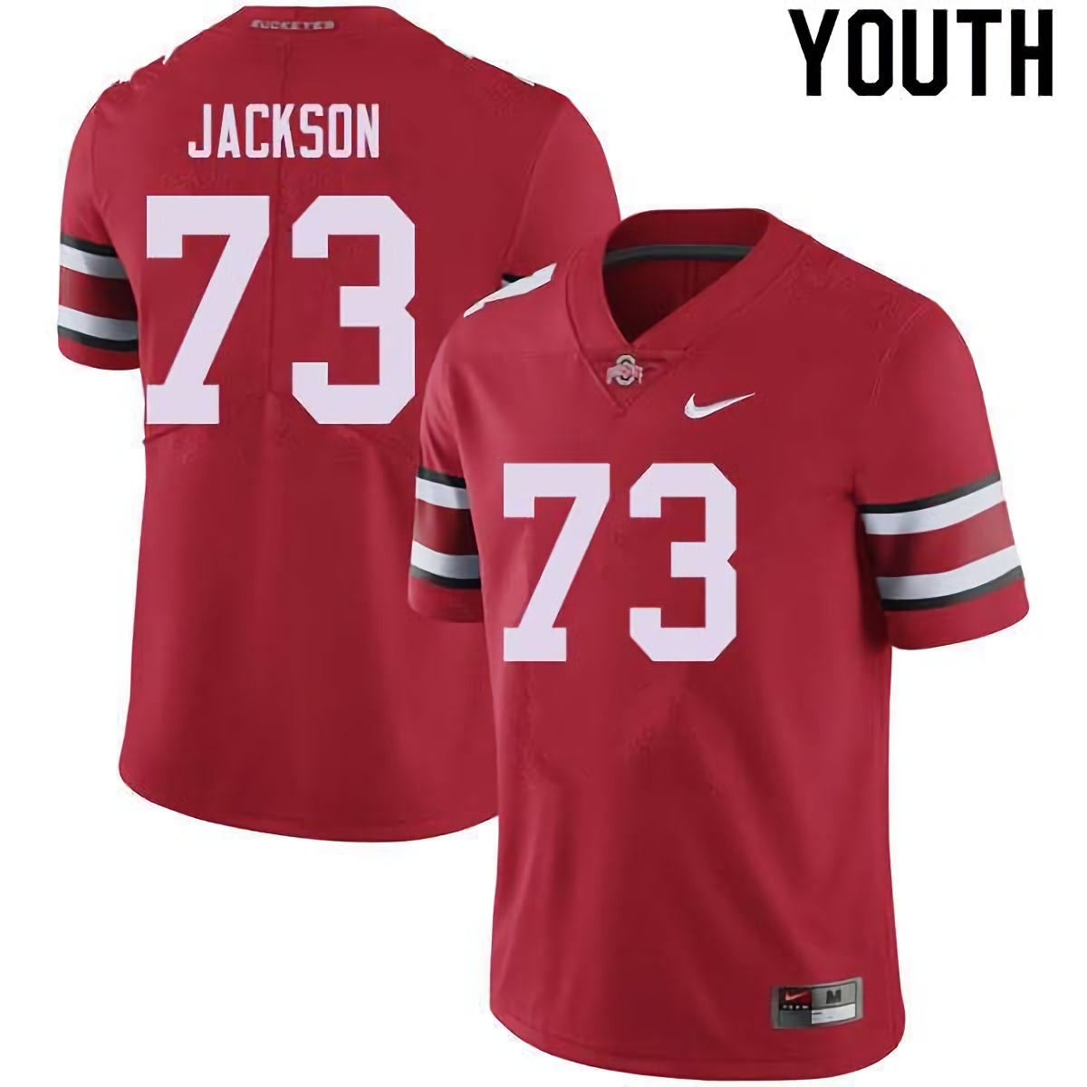 Jonah Jackson Ohio State Buckeyes Youth NCAA #73 Nike Red College Stitched Football Jersey GHO3156GC